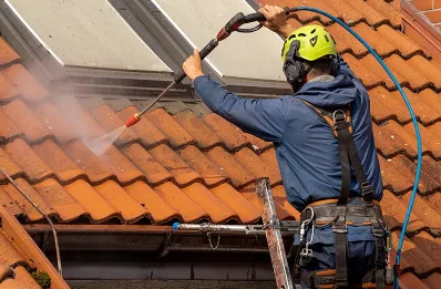 Démoussage et hydrofuge de toiture à Volvic